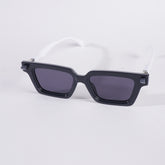 Blk-White Frame Sunglasses for Men & Women MJ